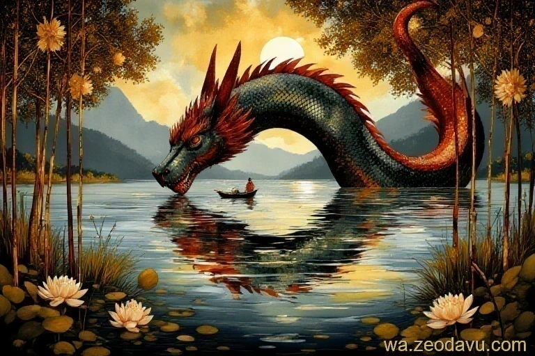 紅河に現れた水の竜トゥオン・ルオン